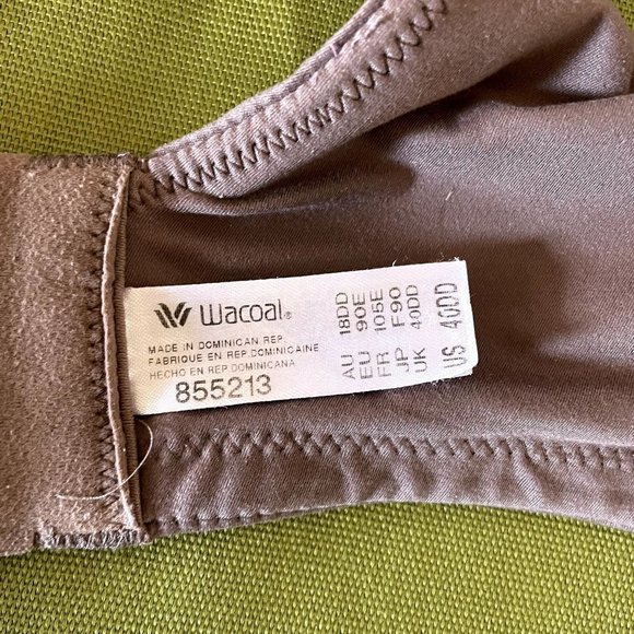 Wacoal 40DD Beige Perfect Primer Full Figure Underwire Bra 855213 - Picture 6 of 7